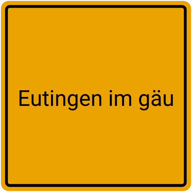 Meldebestätigung Eutingen im Gäu